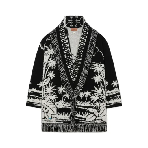 Palm Grove Tales Fringe Cardigan