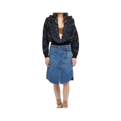 Bandana-Jacquard Fringed Cardigan