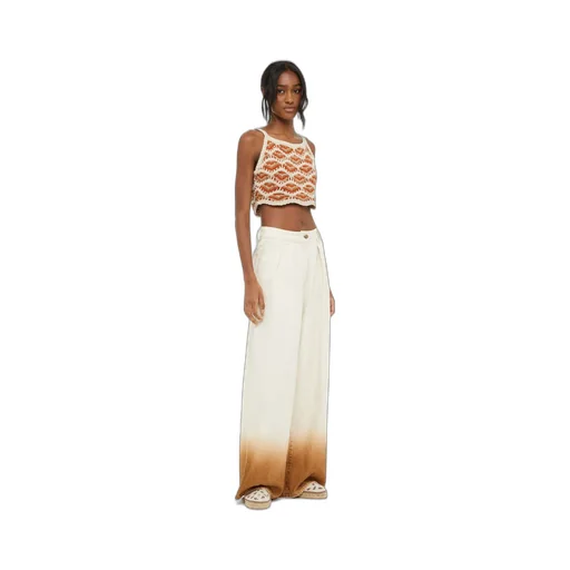Gradient Effect Wide-Leg Jeans
