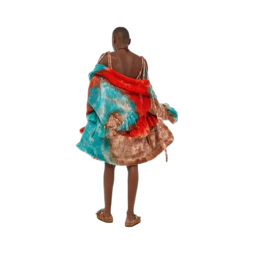 California Dreaming Tie-Dyed Fringed Cardigan