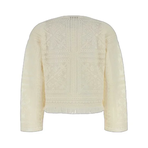 Crochet Fringed Sweater