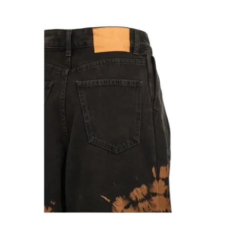 Tie Dye Wide Leg Denim Jeans