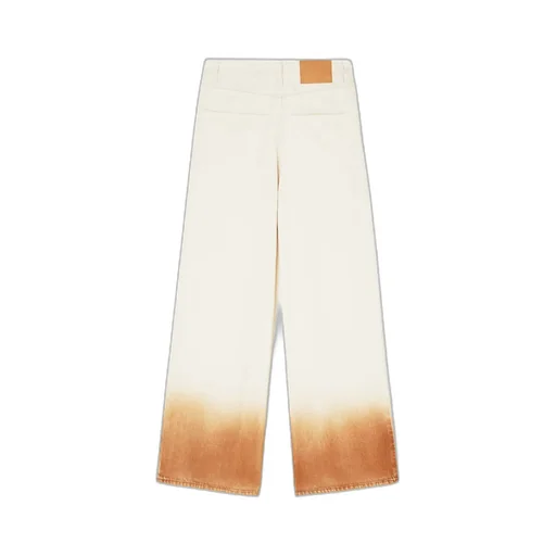 Gradient Effect Wide-Leg Jeans