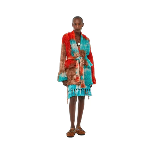 California Dreaming Tie-Dyed Fringed Cardigan