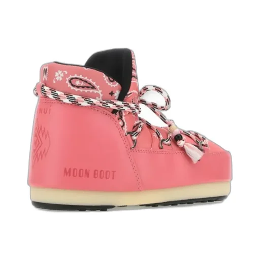 Bandana-Printed Round-Toe Boots