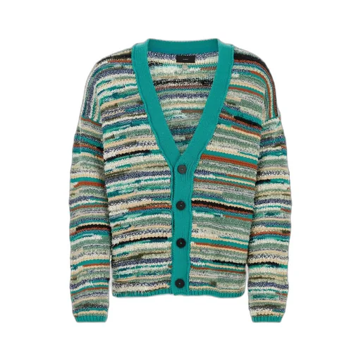 Madurai Striped V-Neck Cardigan