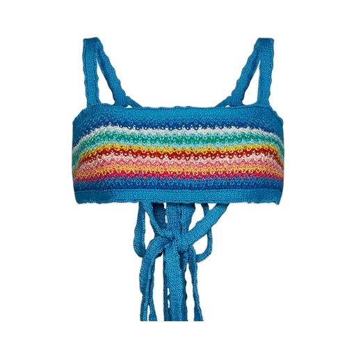 Over The Rainbow Sleeveless Knitted Top