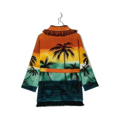 Palm Tree Printed Cardigan