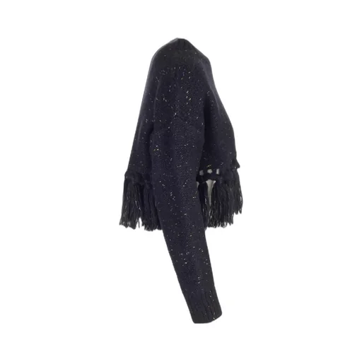 Crewneck Fringe-Detailed Sweater
