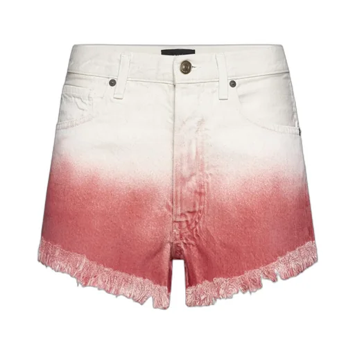 Fringed Denim Shorts