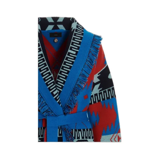 Icon Jacquard Belted Cardigan