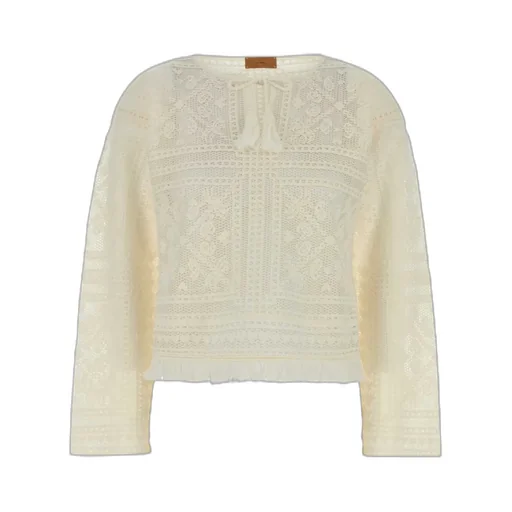 Crochet Fringed Sweater