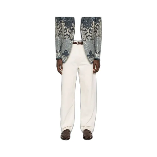 Straight Leg Denim Pants