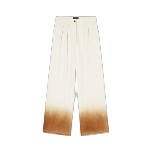 Gradient Effect Wide-Leg Jeans