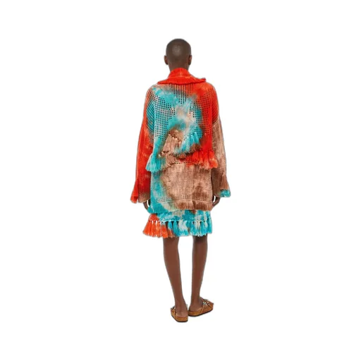 California Dreaming Tie-Dyed Fringed Cardigan