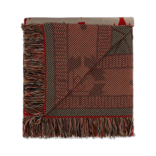Icon Jacquard Fringed Blanket