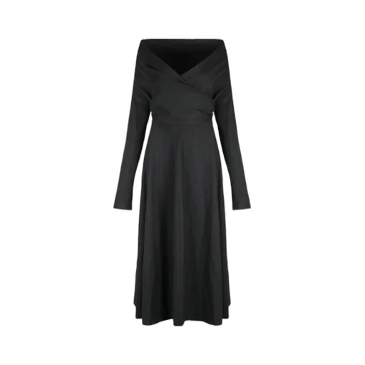 Off-Shoulder Draped Dress