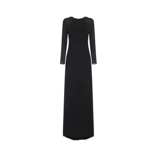 Sheer Sleeved Cardy Long Dress