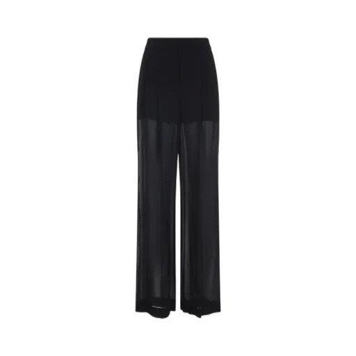 Pleated-Front Palazzo Trousers
