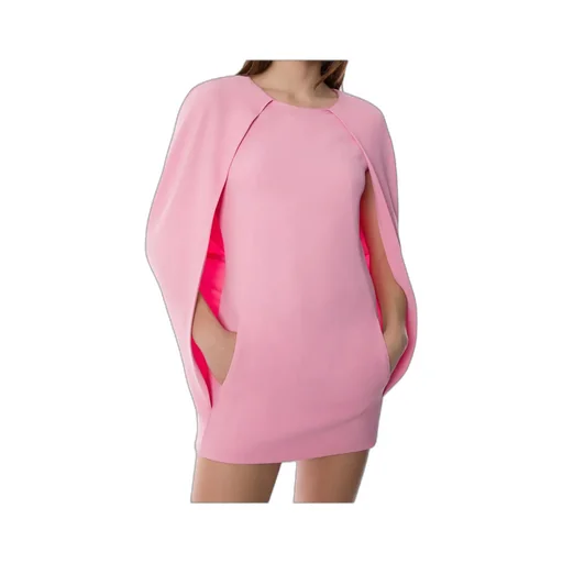 Stretch Cape Mini Dress