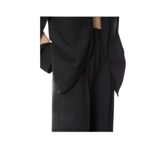High-Waisted Wide-Leg Pleated Trousers