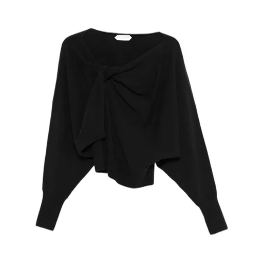 Batwing-Sleeve Sweater