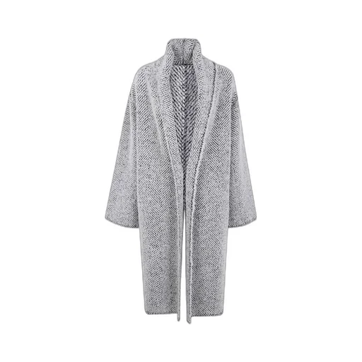 Herringbone-Pattern Coat