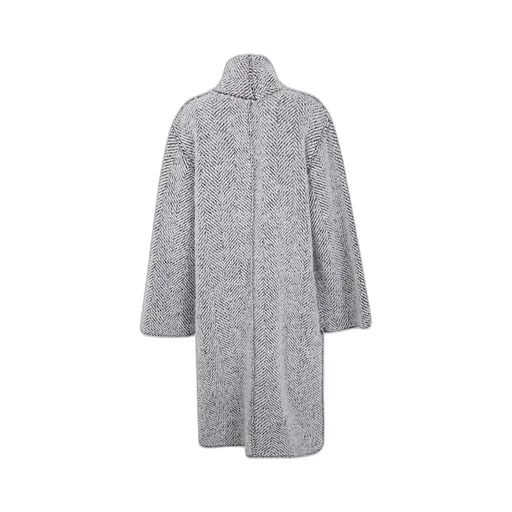 Herringbone-Pattern Coat