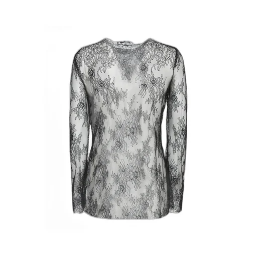 Long-Sleeved Lace T-Shirt