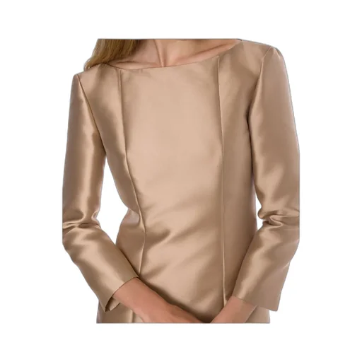 Long-Sleeved Mikado Evening Dress