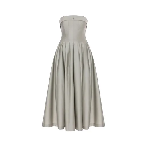 Off-Shoulder A-Line Skirt