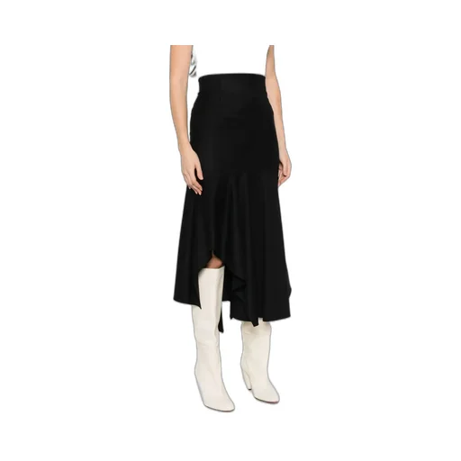 Asymmetric Ruffled Skirt