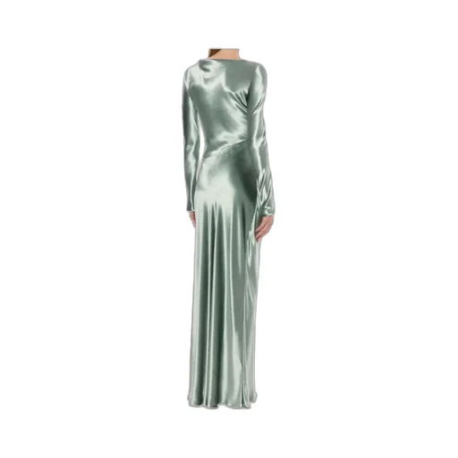 Long Dress In Glossy Velvet