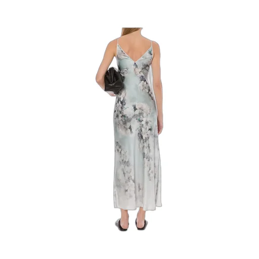 Degrade' Print Washed Satin Slip Dress