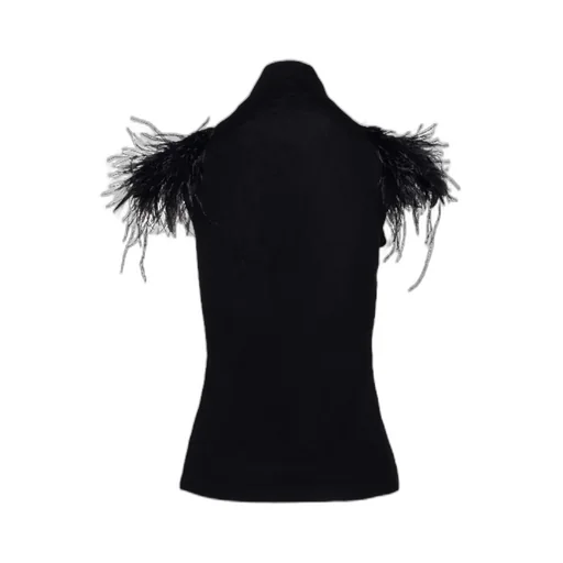 Feather-Piping Blouse
