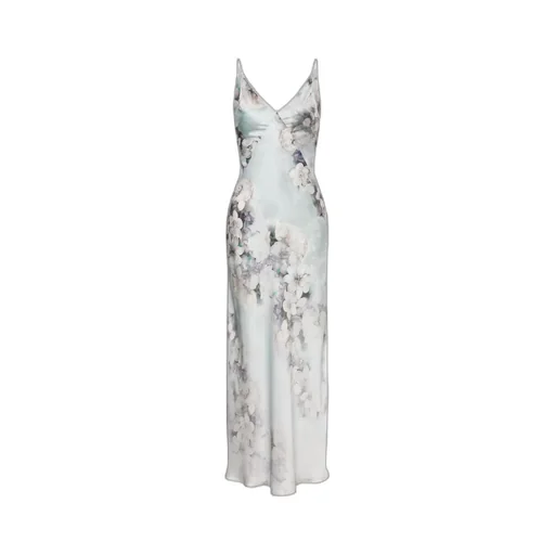 Degrade' Print Washed Satin Slip Dress