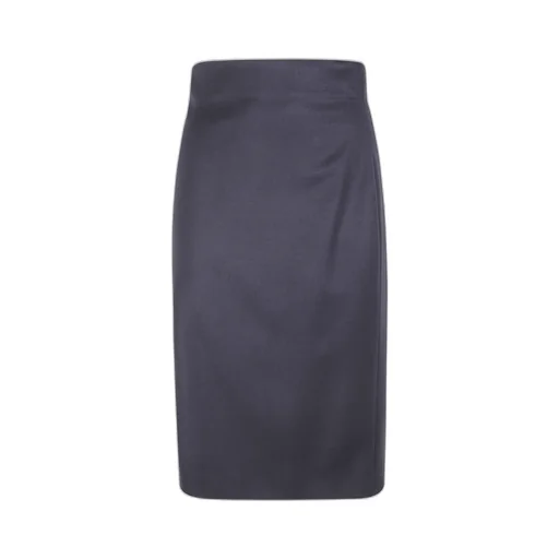 Wool-Blend Pencil Skirt