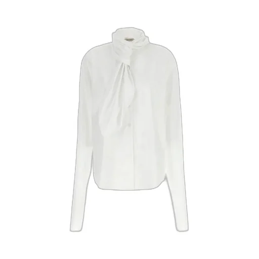 Knot Tie Detailed Poplin Shirt