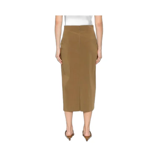 Wool-Blend Pencil Skirt