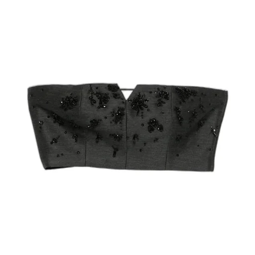 Bead-Embellished Bustier Top
