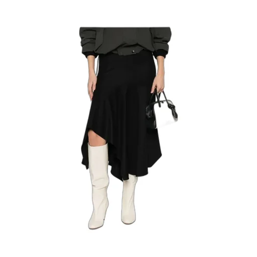Asymmetric Ruffled Skirt