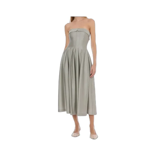 Off-Shoulder A-Line Skirt