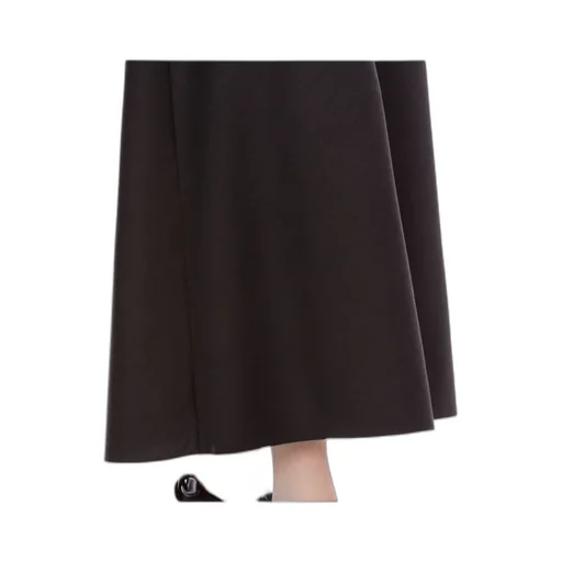 High Waist Pleated Midi Skirt