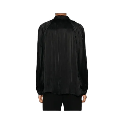 Pleated Satin Shirt