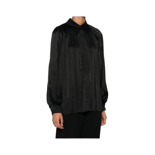 Pleated Satin Shirt