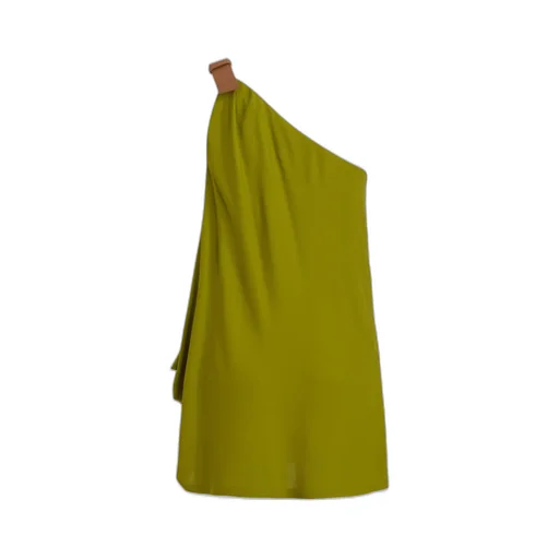 Buckled One-Shoulder Top