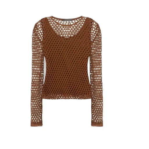 Mesh Long-Sleeved Top