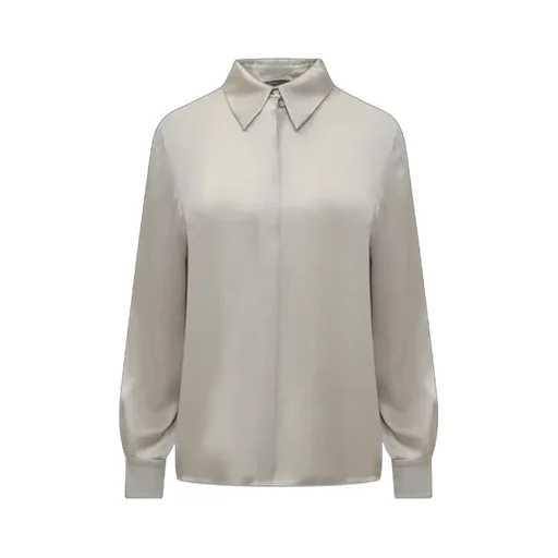 Long-Sleeved Draped Shirt