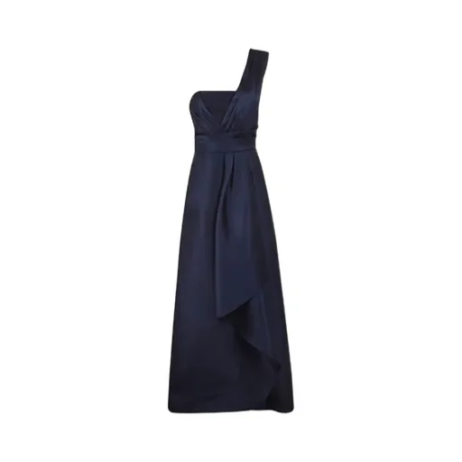 Mikado One-Shoulder Midi Dress