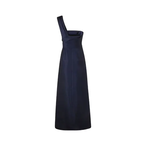 Mikado One-Shoulder Midi Dress